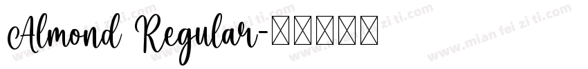 Almond Regular字体转换